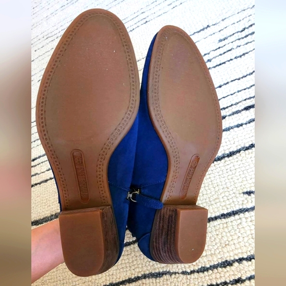 Timberland ortholite suede navy booties size 7.5 - Picture 4 of 7